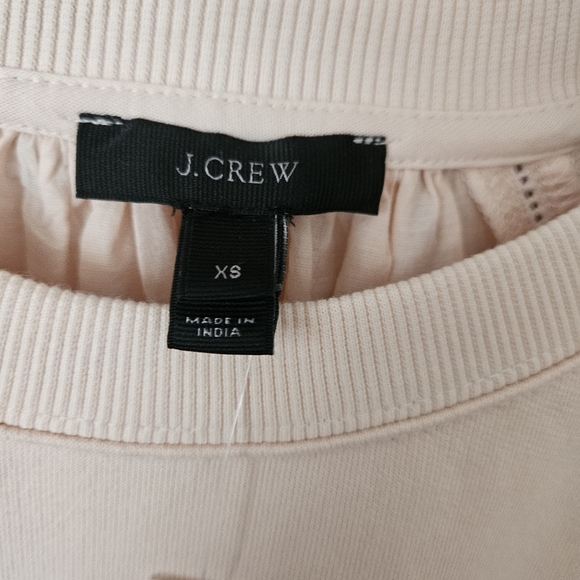 NWT J.Crew Sweater Eyelet Pullover Peach/Pink Size XS Preppy Casual Classic - Picture 2 of 12